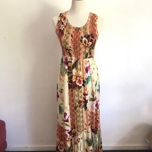Boston Proper Floral Sleeveless Maxi Dress - Multicolor